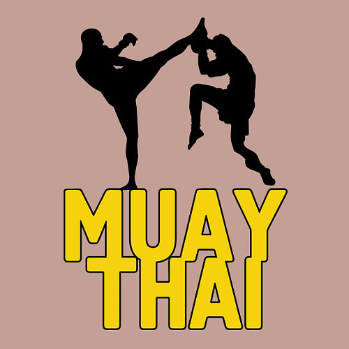 Мужской свитшот Muay Thai / Пыльно-розовый – фото 3