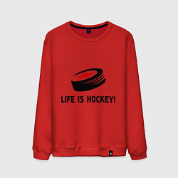 Мужской свитшот Life is hockey!