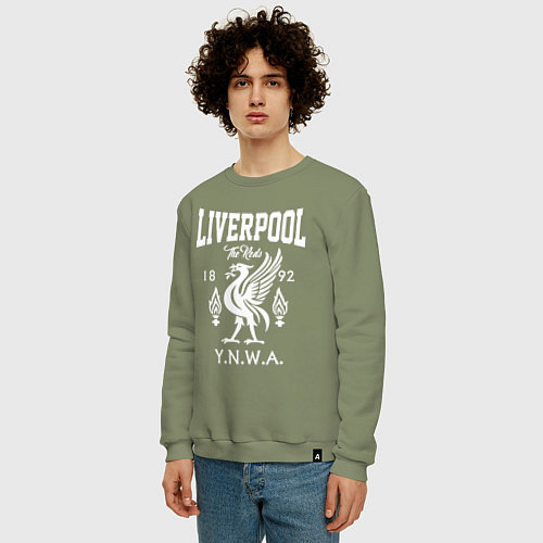 Мужской свитшот Liverpool YNWA / Авокадо – фото 3