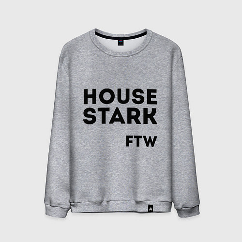 Мужской свитшот House Stark FTW / Меланж – фото 1