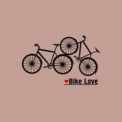 Свитшот хлопковый мужской Bike Love, цвет: пыльно-розовый — фото 2