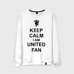 Мужской свитшот Keep Calm & United fan