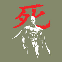 Свитшот хлопковый мужской Saitama Hero, цвет: авокадо — фото 2