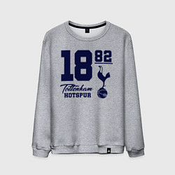 Свитшот хлопковый мужской FC Tottenham 1882, цвет: меланж