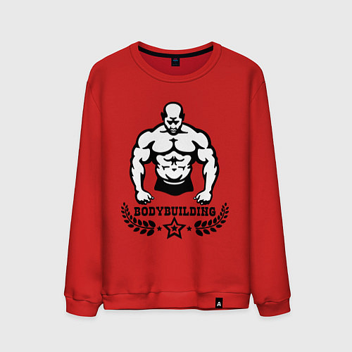 Мужской свитшот Bodybuilding / Красный – фото 1