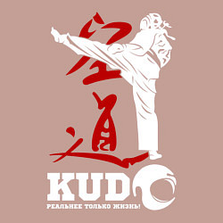 Свитшот хлопковый мужской Kudo, цвет: пыльно-розовый — фото 2