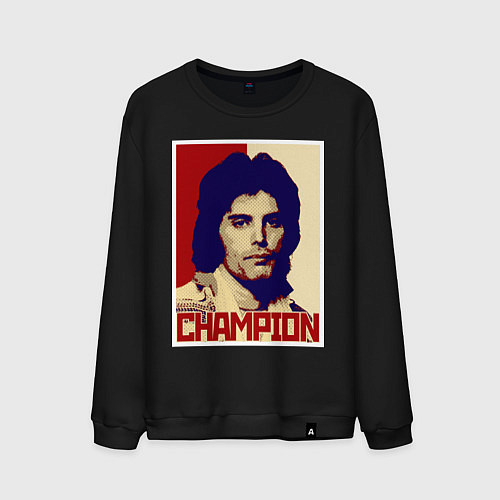 Мужской свитшот We are the Champions / Черный – фото 1