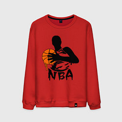 Свитшот хлопковый мужской NBA, цвет: красный