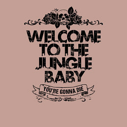 Свитшот хлопковый мужской Welcome to the Jungle, цвет: пыльно-розовый — фото 2