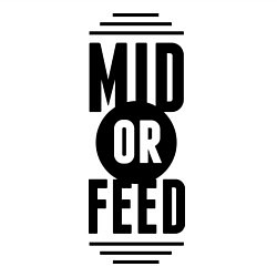 Свитшот хлопковый мужской Mid or feed, цвет: белый — фото 2