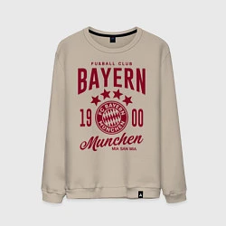 Свитшот хлопковый мужской Bayern Munchen 1900, цвет: миндальный
