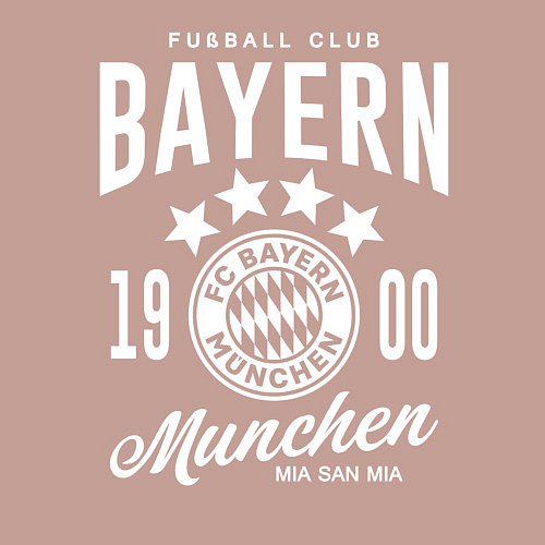 Мужской свитшот Bayern Munchen 1900 / Пыльно-розовый – фото 3