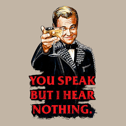 Мужской свитшот Gatsby: You Speak / Миндальный – фото 3