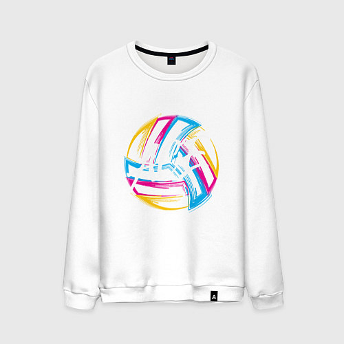 Мужской свитшот Волейбол / Белый – фото 1