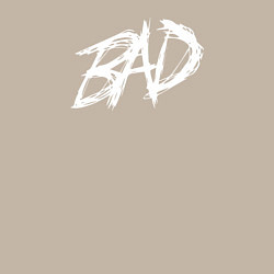 Свитшот хлопковый мужской XXXTentacion: BAD, цвет: миндальный — фото 2