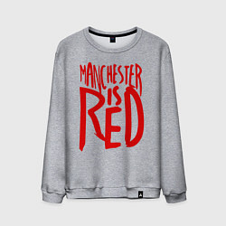 Свитшот хлопковый мужской Manchester is Red, цвет: меланж