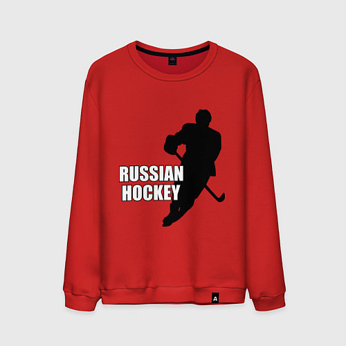 Мужской свитшот Russian Red Hockey / Красный – фото 1