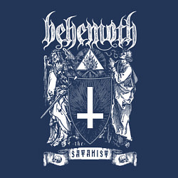 Свитшот хлопковый мужской Behemoth: Satanist, цвет: тёмно-синий — фото 2