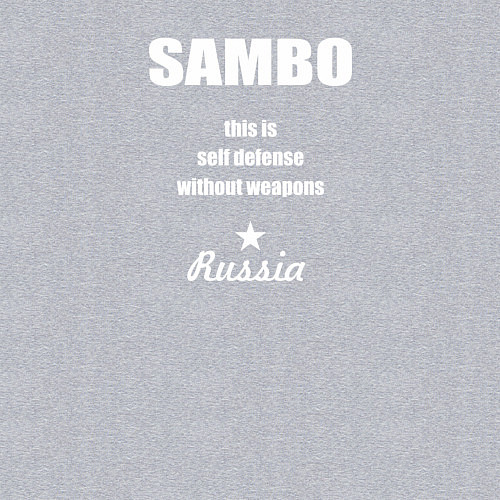 Мужской свитшот Sambo Russia / Меланж – фото 3