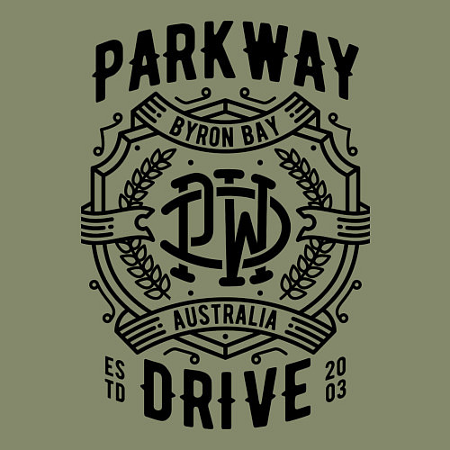 Мужской свитшот Parkway Drive: Australia / Авокадо – фото 3