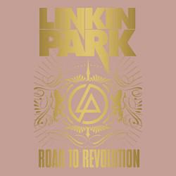 Свитшот хлопковый мужской Linkin Park: Road to Revolution, цвет: пыльно-розовый — фото 2