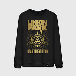 Свитшот хлопковый мужской Linkin Park: Road to Revolution, цвет: черный