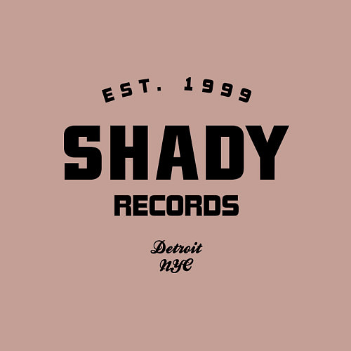 Мужской свитшот Shady records / Пыльно-розовый – фото 3