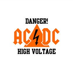 Свитшот хлопковый мужской AC/DC: High Voltage, цвет: белый — фото 2