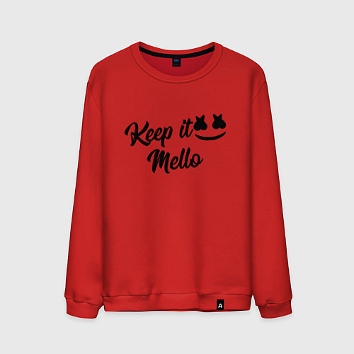 Мужской свитшот Keep it Mello / Красный – фото 1