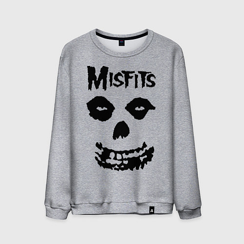 Мужской свитшот Misfits Face / Меланж – фото 1