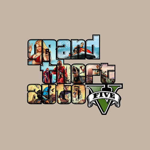 Мужской свитшот GTA 5 Stories / Миндальный – фото 3