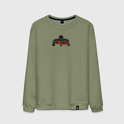 Свитшот хлопковый мужской WorkOut: GTA V Style, цвет: авокадо