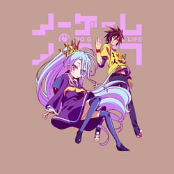 Свитшот хлопковый мужской No Game No Life, цвет: пыльно-розовый — фото 2