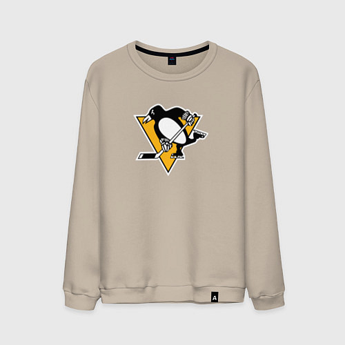 Мужской свитшот Pittsburgh Penguins: Evgeni Malkin / Миндальный – фото 1