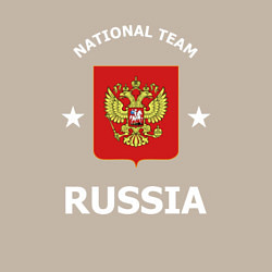Свитшот хлопковый мужской NATIONAL TEAM RUSSIA, цвет: миндальный — фото 2