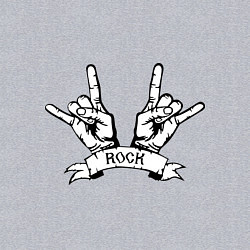 Свитшот хлопковый мужской Rock Hands, цвет: меланж — фото 2