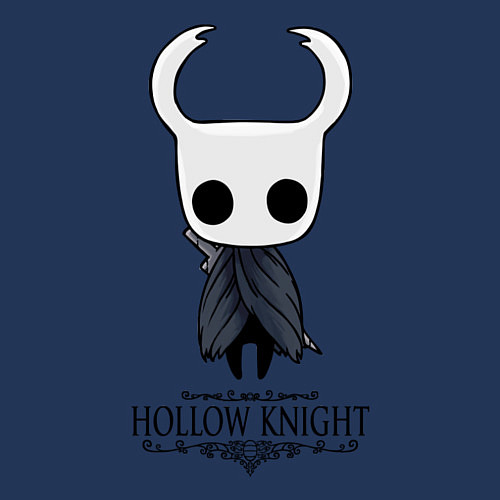 Мужской свитшот Hollow Knight / Тёмно-синий – фото 3