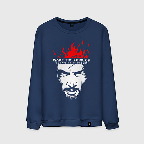 Мужской свитшот SAMURAI KEANU REEVES / Тёмно-синий – фото 1