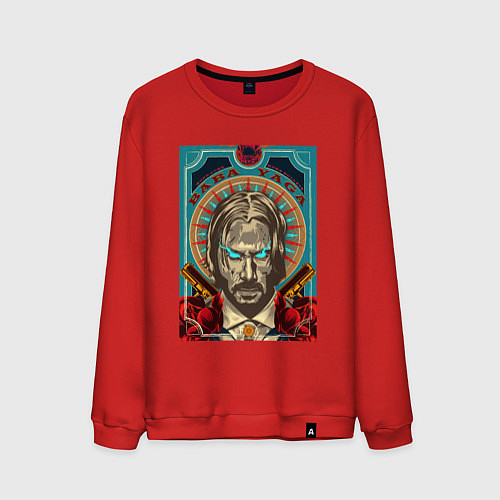 Мужской свитшот John wick / Красный – фото 1