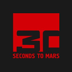 Свитшот хлопковый мужской 30 seconds to mars, цвет: черный — фото 2
