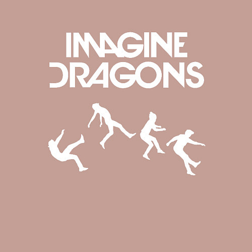 Мужской свитшот IMAGINE DRAGONS / Пыльно-розовый – фото 3