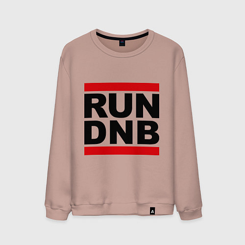 Мужской свитшот RUN DNB / Пыльно-розовый – фото 1