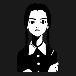 Свитшот хлопковый мужской Wednesday Addams, цвет: черный — фото 2