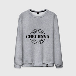 Свитшот хлопковый мужской Made in Chechnya, цвет: меланж