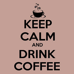 Свитшот хлопковый мужской Keep Calm & Drink Coffee, цвет: пыльно-розовый — фото 2