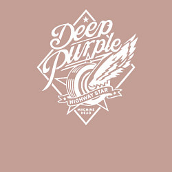 Свитшот хлопковый мужской Deep Purple: Machine Head, цвет: пыльно-розовый — фото 2