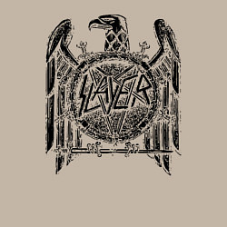 Свитшот хлопковый мужской Slayer логотип, цвет: миндальный — фото 2