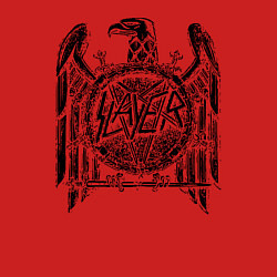 Свитшот хлопковый мужской Slayer логотип, цвет: красный — фото 2