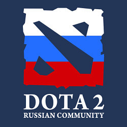 Свитшот хлопковый мужской Dota 2: Russian Community, цвет: тёмно-синий — фото 2