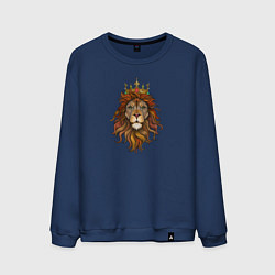 Свитшот хлопковый мужской Король Лев, цвет: тёмно-синий